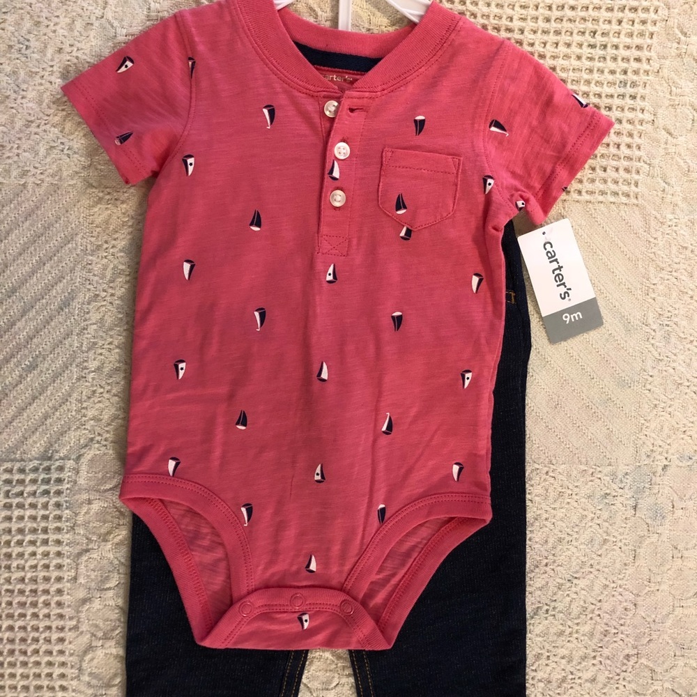 9m Baby Girl Shirt Pant set